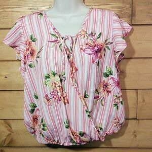 Honey Peace| Open Front Flutter Sleeve Wrap Top JL